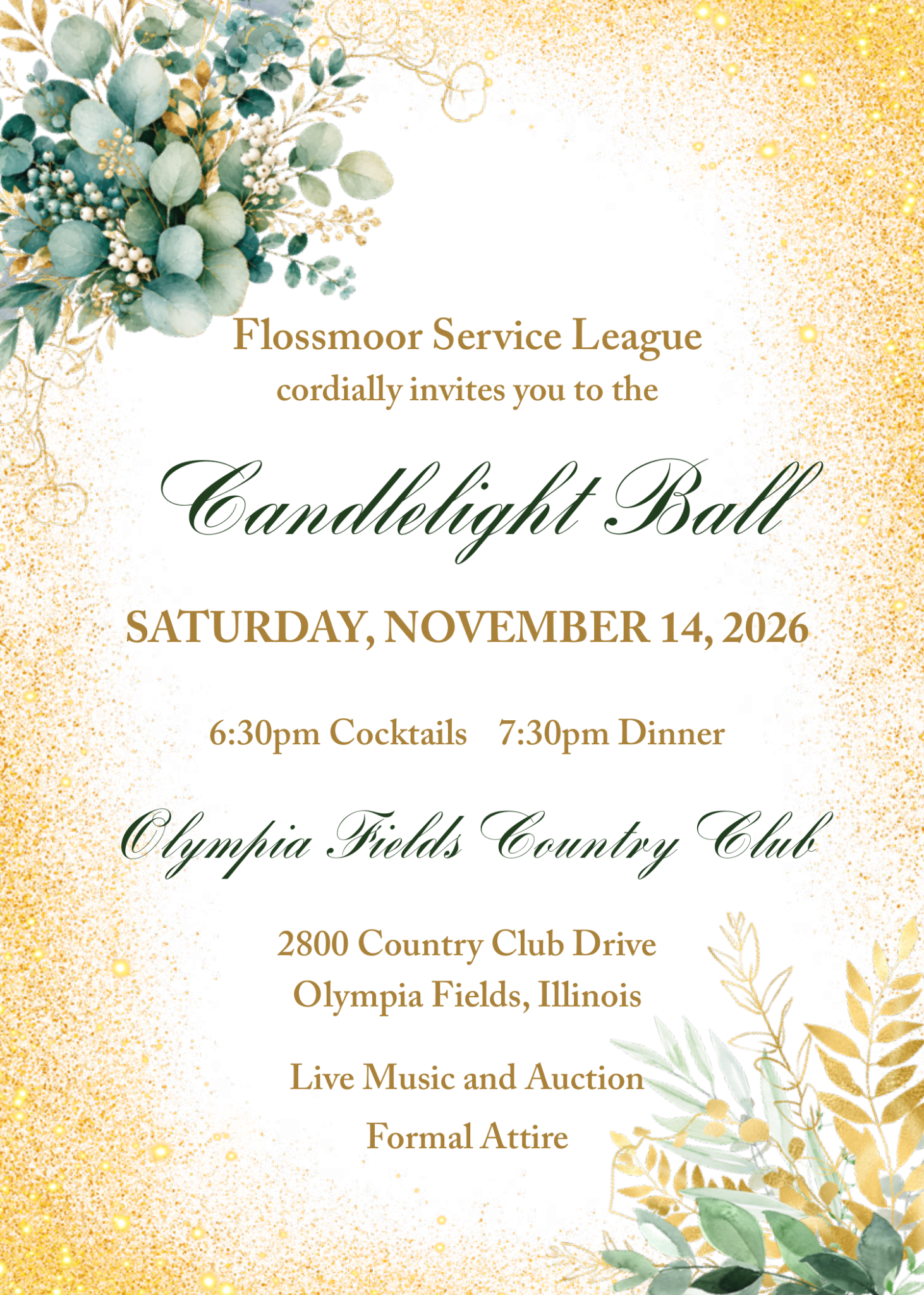Candlelight Ball 2026 invitation