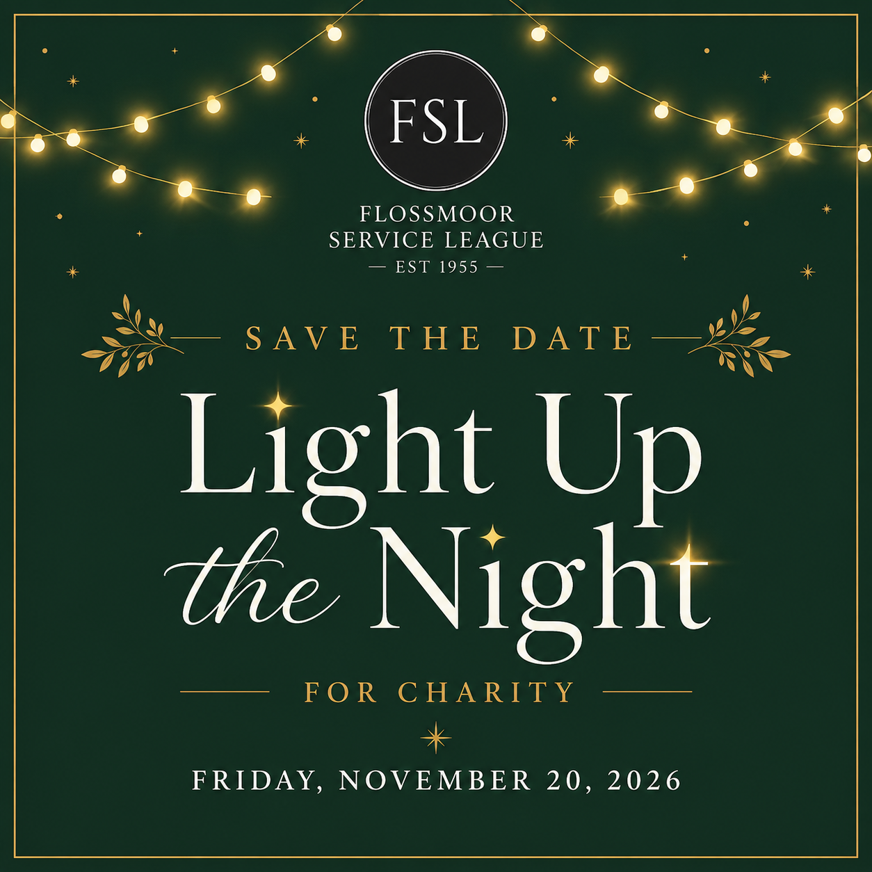 Light Up the Night Save the Date